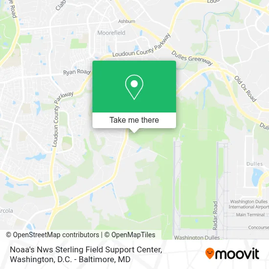 Noaa's Nws Sterling Field Support Center map
