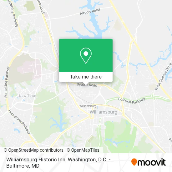 Williamsburg Historic Inn map