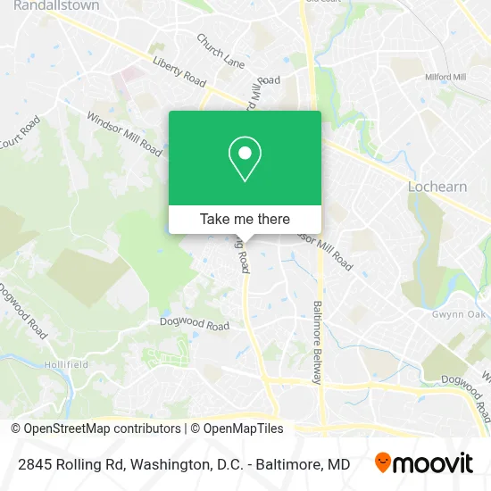 2845 Rolling Rd map