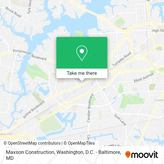 Maxson Construction map