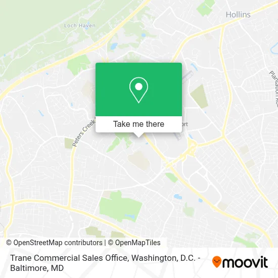 Trane Commercial Sales Office map