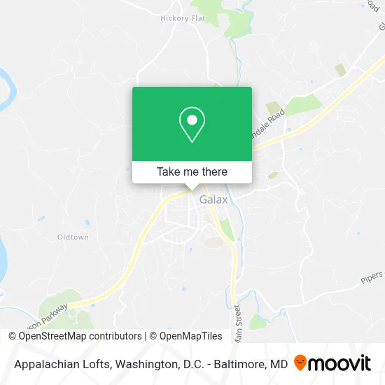 Appalachian Lofts map