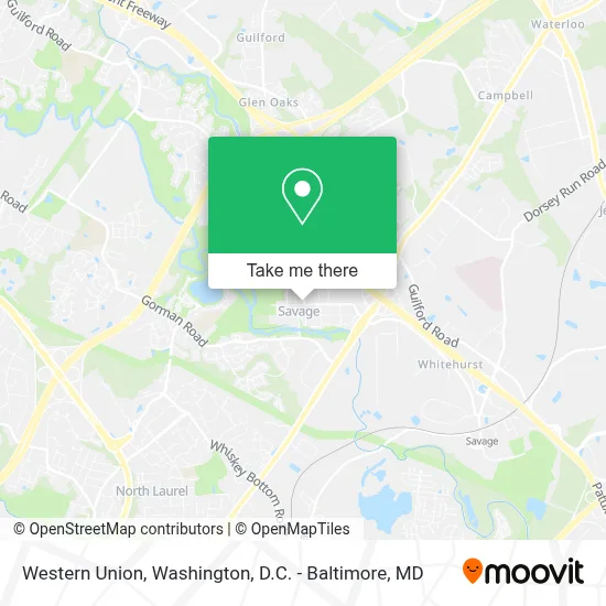 Western Union map