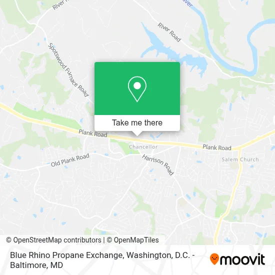 Blue Rhino Propane Exchange map