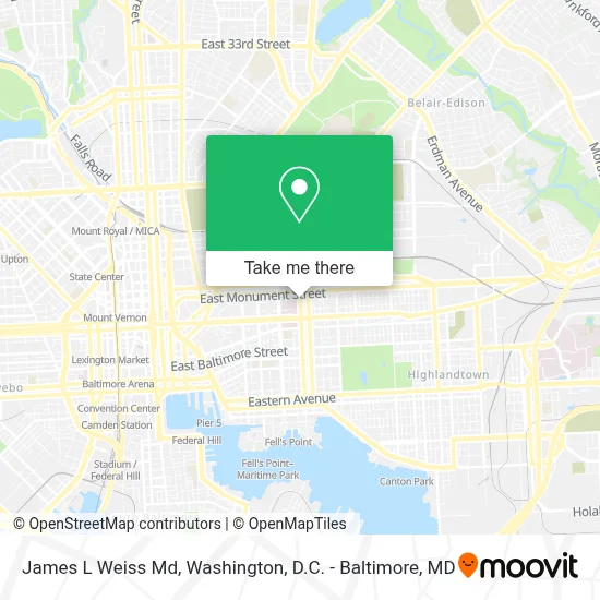 James L Weiss Md map
