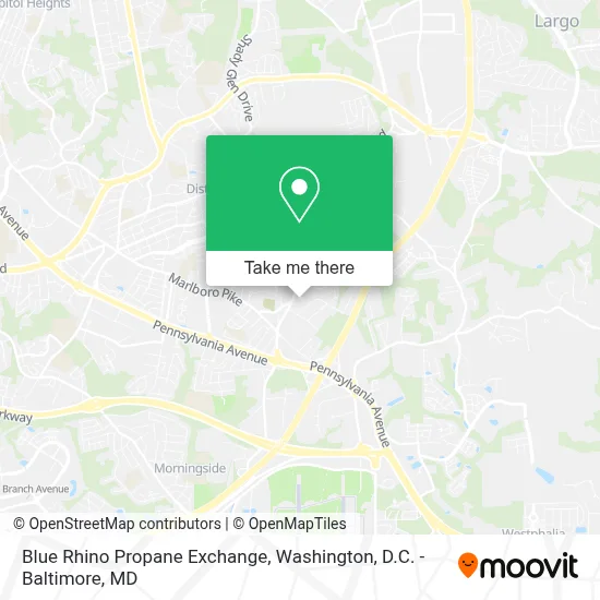 Blue Rhino Propane Exchange map