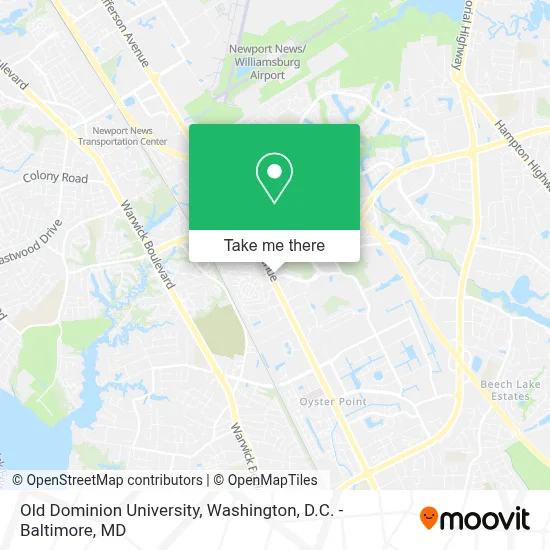 Old Dominion University map
