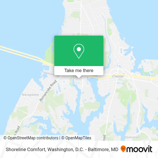 Shoreline Comfort map