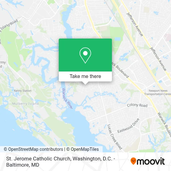St. Jerome Catholic Church map