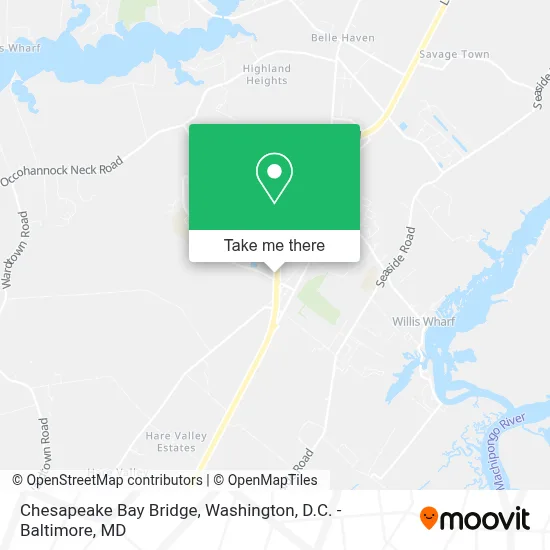 Chesapeake Bay Bridge map