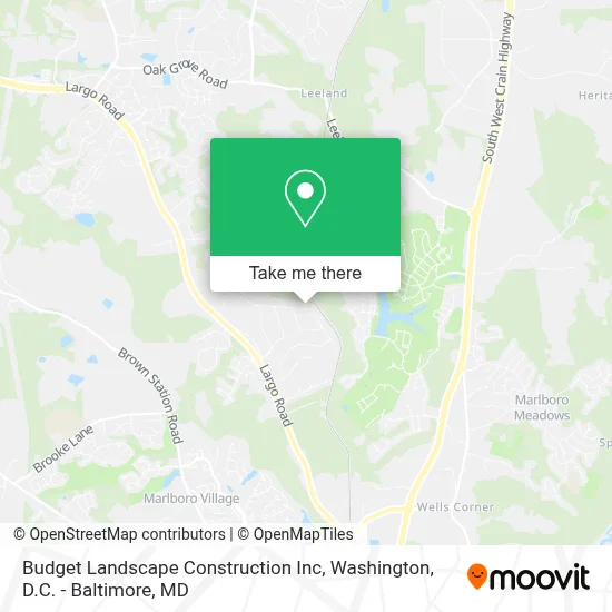 Budget Landscape Construction Inc map