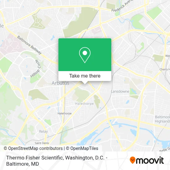 Thermo Fisher Scientific map