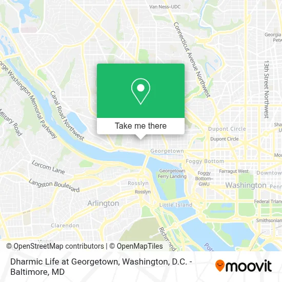Dharmic Life at Georgetown map