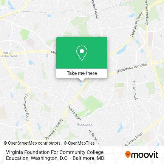 Virginia Foundation For Community College Education map