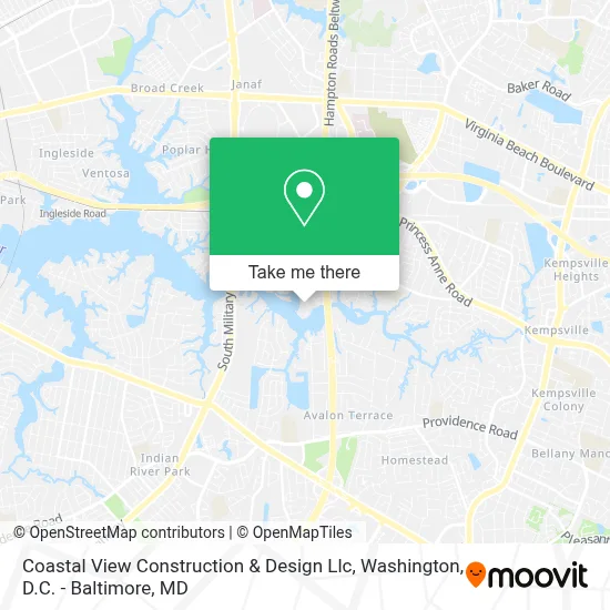 Coastal View Construction & Design Llc map