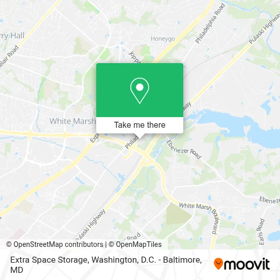 Extra Space Storage map