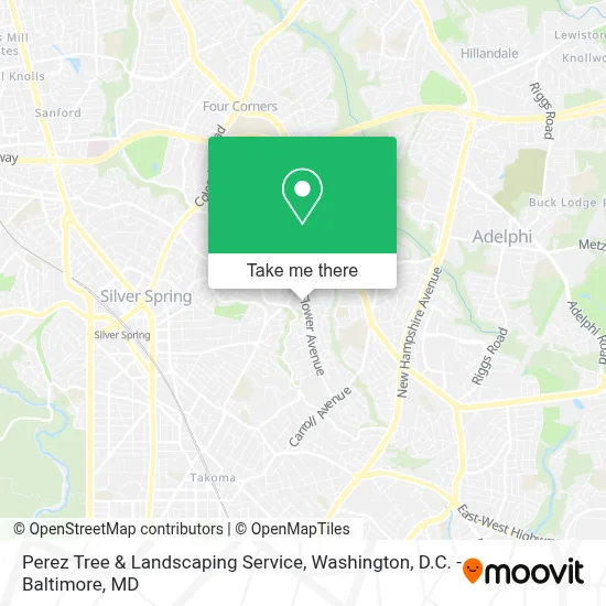 Perez Tree & Landscaping Service map