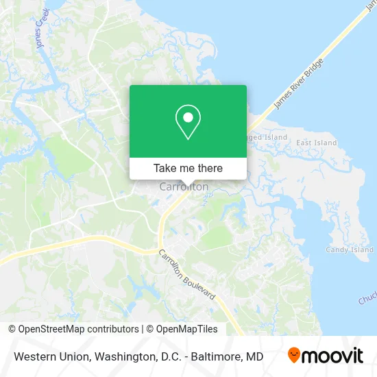 Western Union map