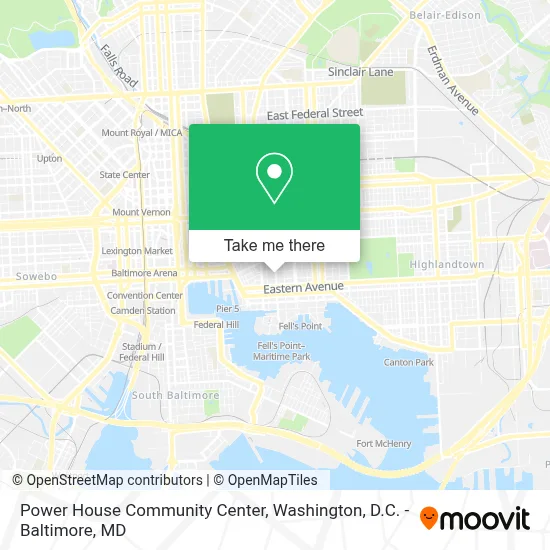 Power House Community Center map