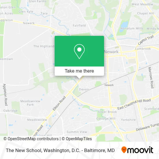 The New School map