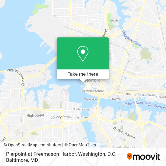 Pierpoint at Freemason Harbor map