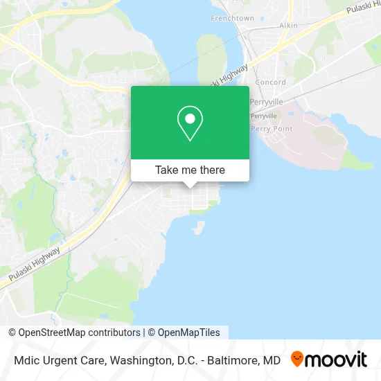 Mdic Urgent Care map