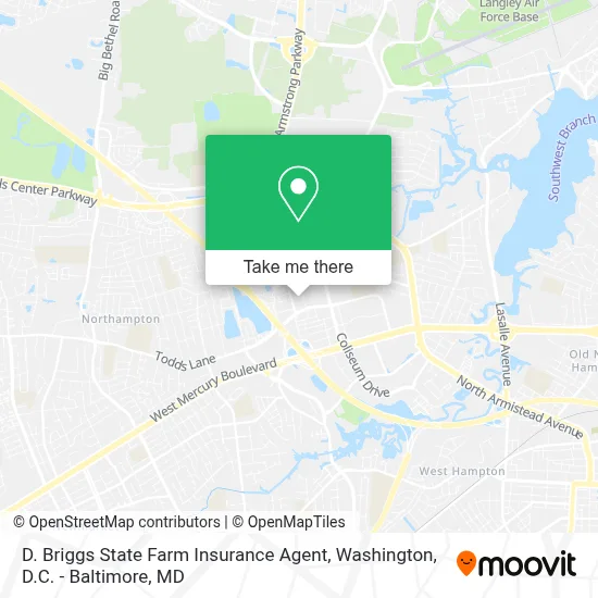 D. Briggs State Farm Insurance Agent map