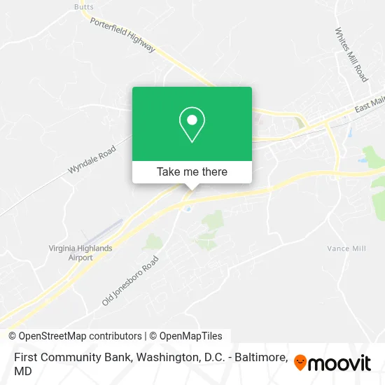 First Community Bank map