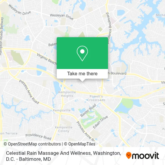 Celestial Rain Massage And Wellness map