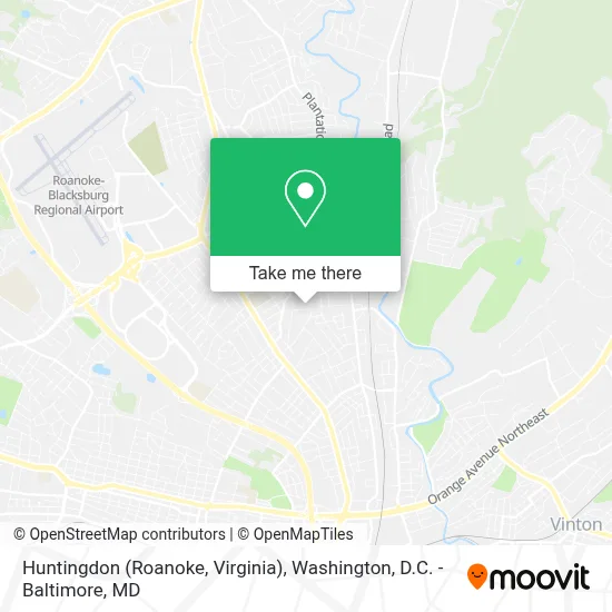Huntingdon (Roanoke, Virginia) map