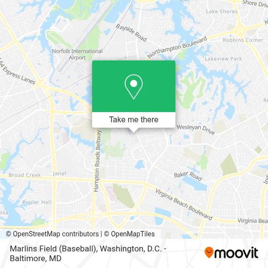 Marlins Field (Baseball) map