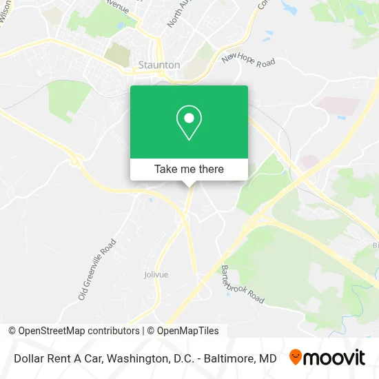 Dollar Rent A Car map