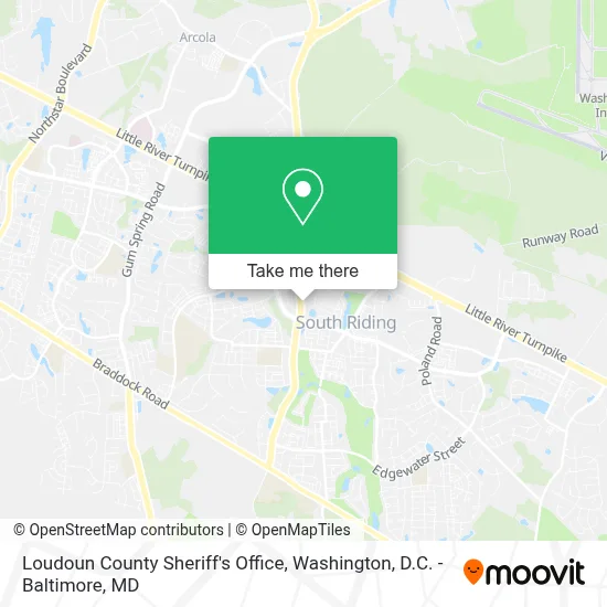 Loudoun County Sheriff's Office map