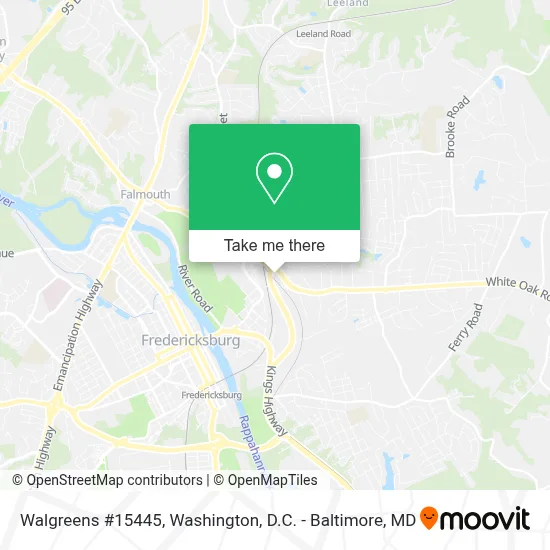 Walgreens #15445 map