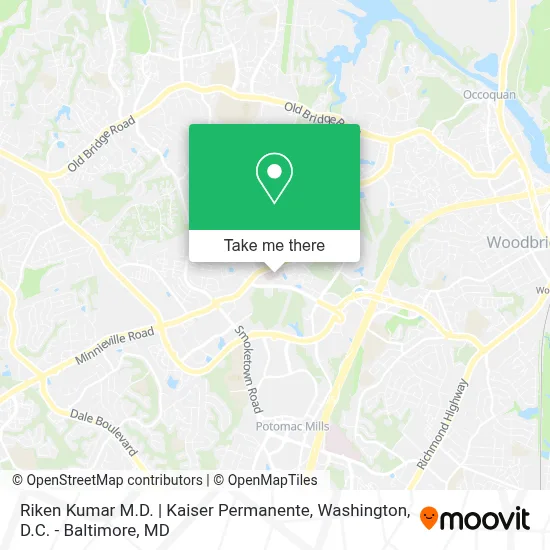 Riken Kumar M.D. | Kaiser Permanente map