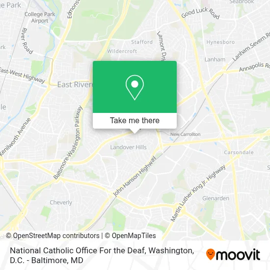 National Catholic Office For the Deaf map