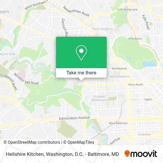 Hellshire Kitchen map