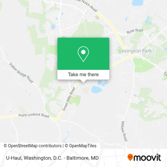 U-Haul map