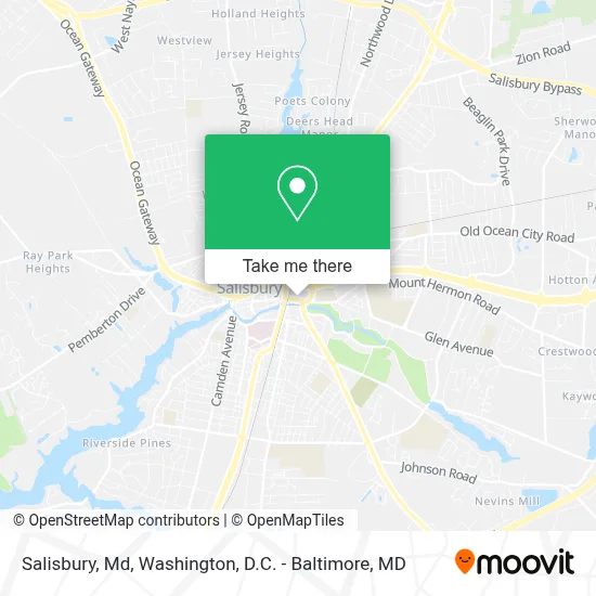 Salisbury, Md map