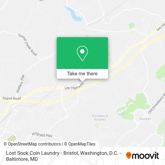 Lost Sock Coin Laundry - Bristol map