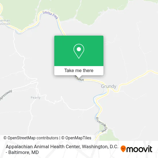 Appalachian Animal Health Center map