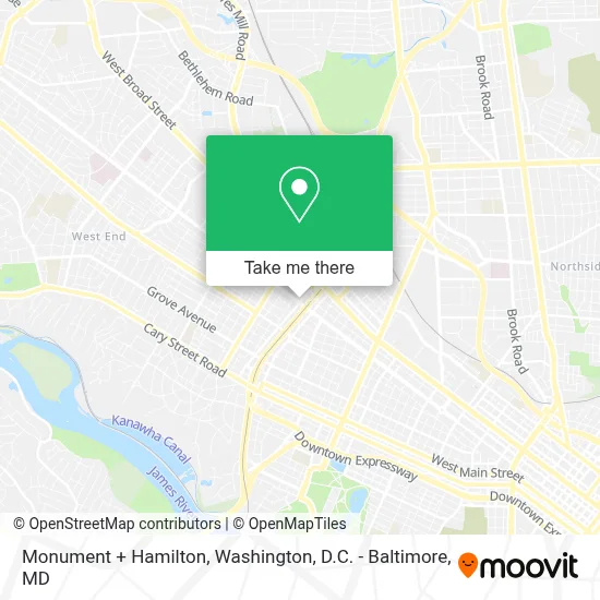 Monument + Hamilton map