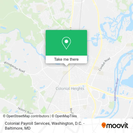Colonial Payroll Services map