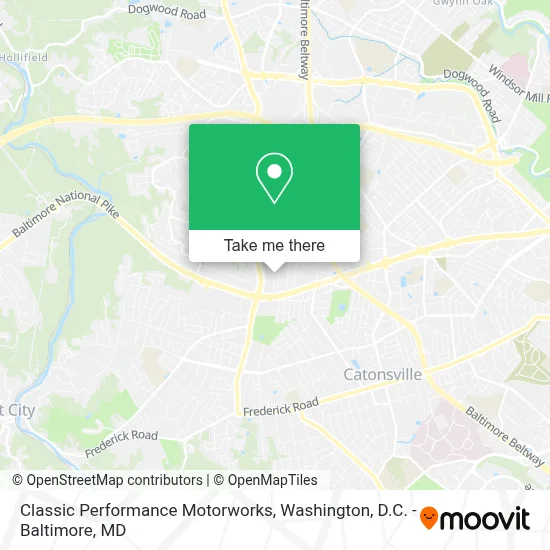 Classic Performance Motorworks map