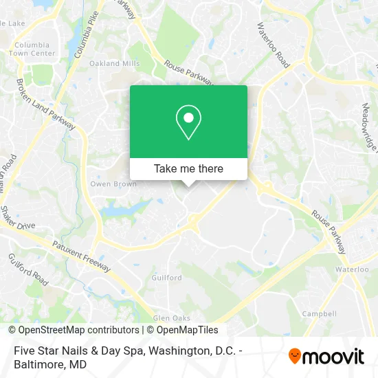 Five Star Nails &  Day Spa map