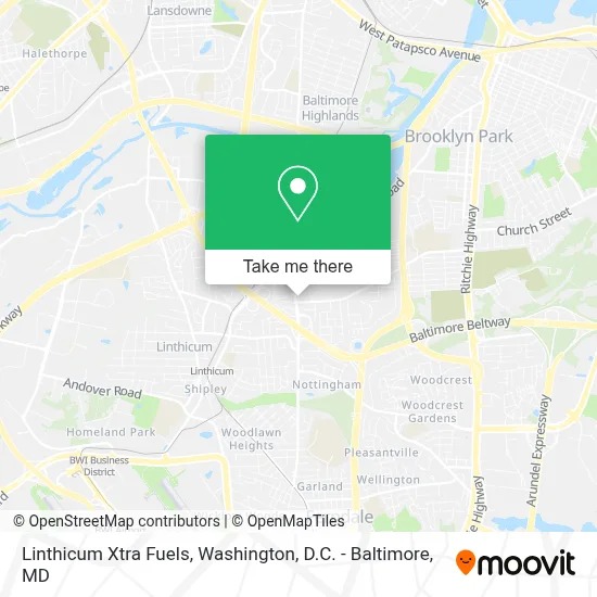 Linthicum Xtra Fuels map