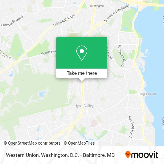 Western Union map