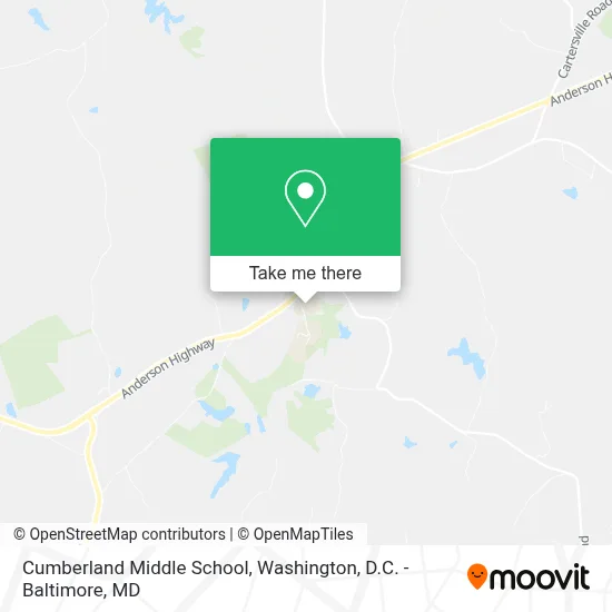 Cumberland Middle School map