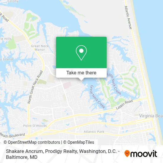 Shakare Ancrum, Prodigy Realty map