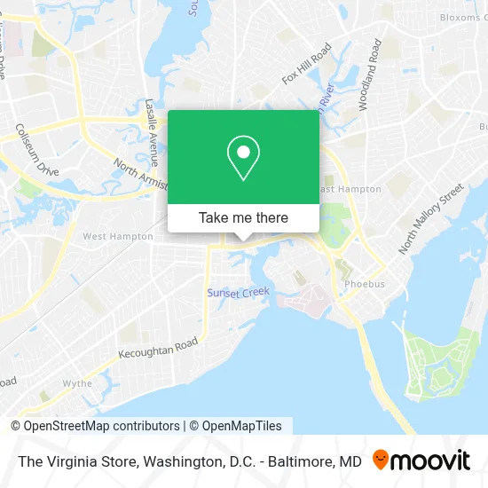 The Virginia Store map